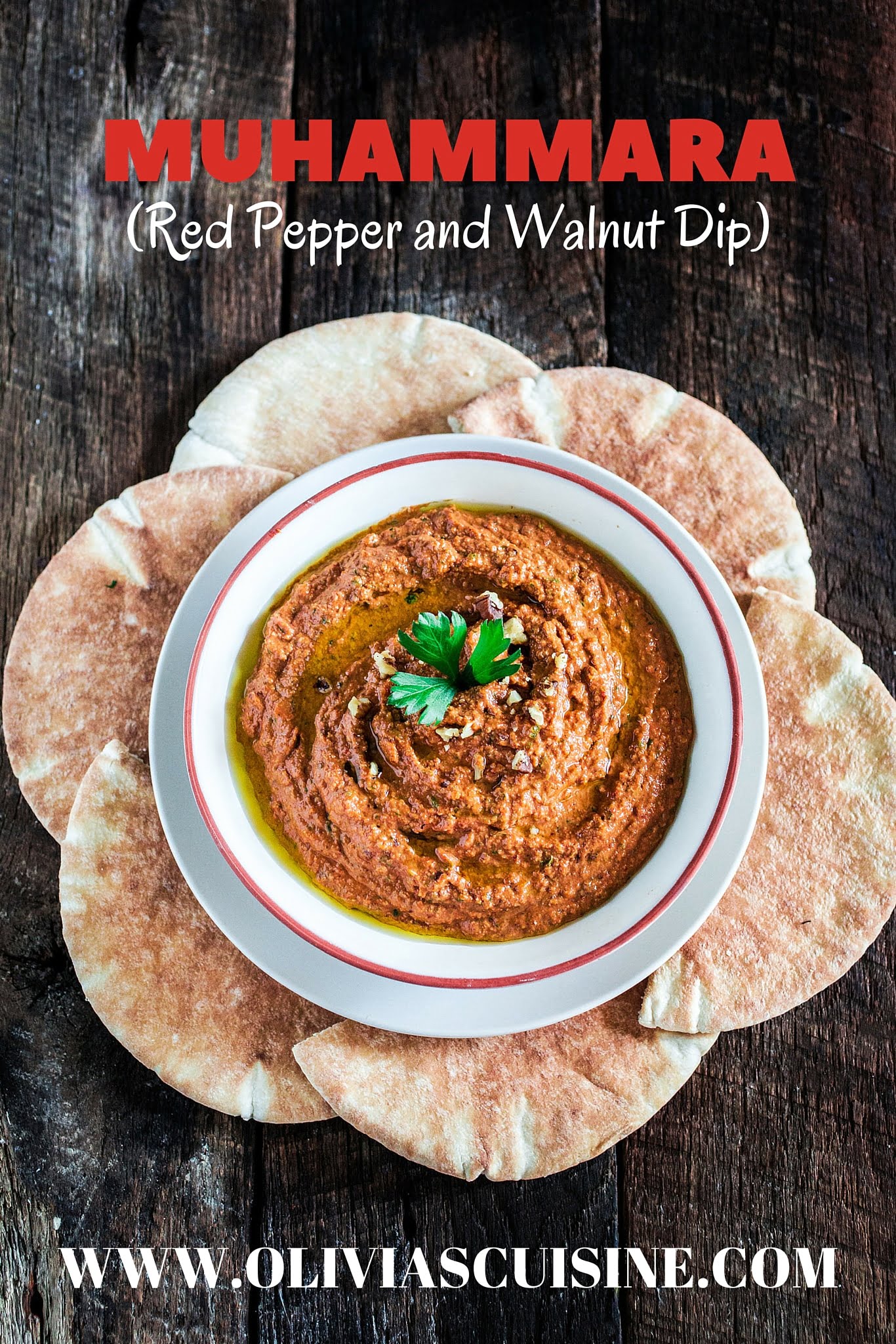 Muhammara (Red Pepper and Walnut Dip) - Olivia's Cuisine