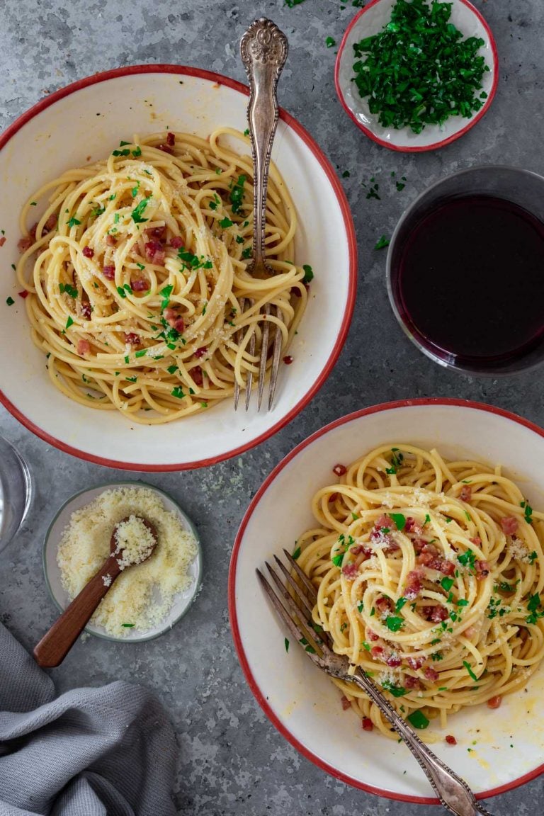 Spaghetti Alla Carbonara For Two Olivia S Cuisine